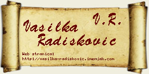 Vasilka Radišković vizit kartica